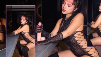 How and instructions for masturbating a cock with gloves *ARIANA ROSE*