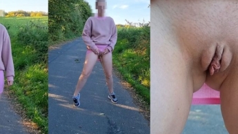 Ich pisse draußen auf einen Feldweg. Hat mich jemand gesehen?