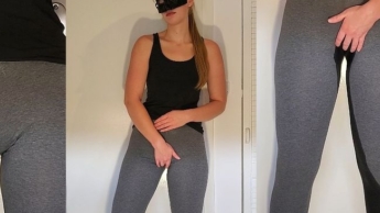 Ich spiele an meinem Cameltoe herum und am Ende pisse ich in meine Leggings!