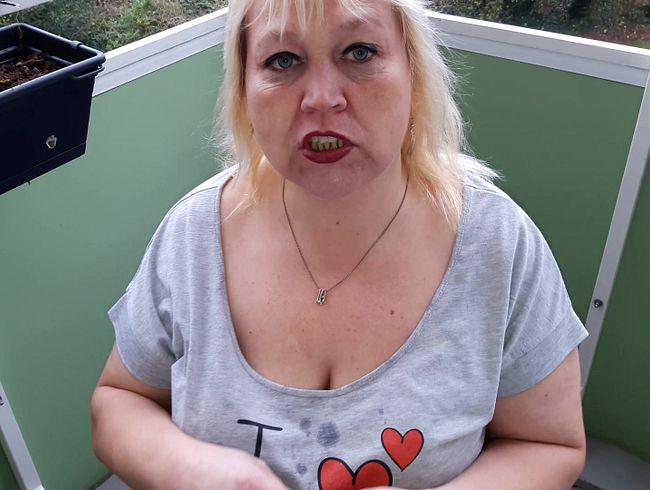 Kondomspiele auf dem Balkon