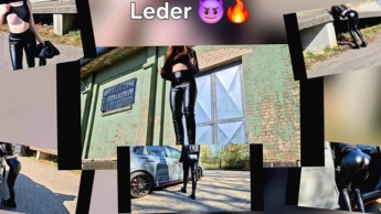 Lack, Leder, Latex ! Unterwegs in meinem neuen Lederoutfit !