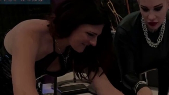 Lady Zara Two Ladies?Long Nails ?Oiled Body ?Hard Tickling ?Bondage on the Rack full