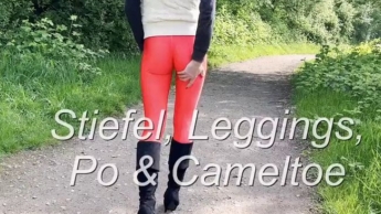 Leggings, Po & Cameltoe – gemütlicher Spaziergang – vor mir, hinter mir, neben mir ….