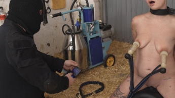 Melken und reiten auf der Cowgirl Sex Maschine