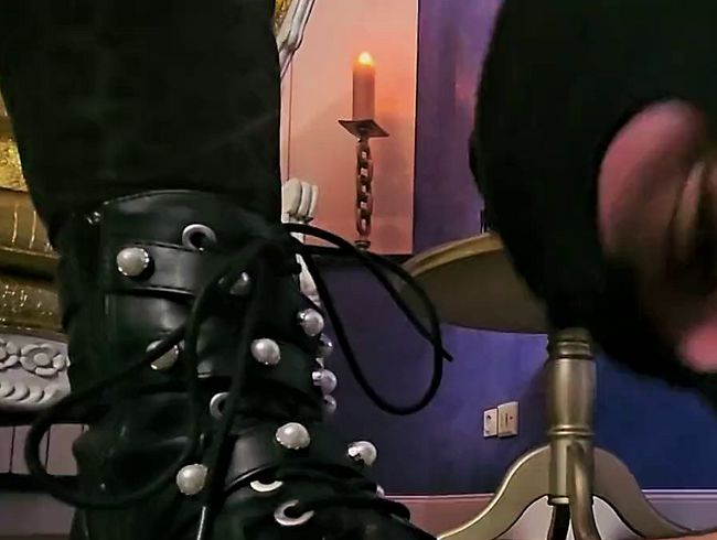 Monika Schmidt Ultimative SPH Humiliation Jerk Off Instruction Blowjob Cum Eating from Boots