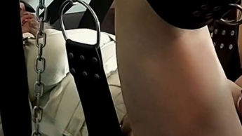 Slow Ass Play Soft Fisting Dildo Pegging in Straitjacket Blindfold by Femdom Maledom