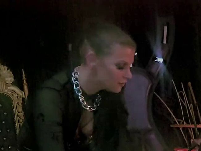 Stina Stone Femdom Handjob Tease Denial Facesitting by Mistress in Leather Gloves Part 1