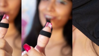 perverses Spiel mit meinen schmutzigen Tangas