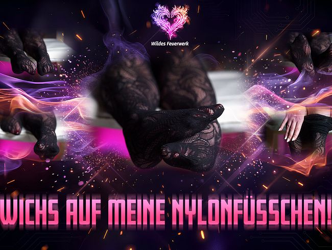Hot Nylon Fußporn – Wichse auf meine Nylonfüßchen!