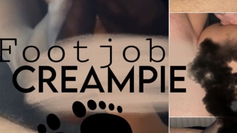 Nylonstrümpfe x Footjob x nasse Creampiepussy .. ??