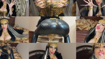 Verehrt meine extrem langen Nägel, High Heels, Lederkleidung, mein Dekolleté und meine großen, sinnlichen Lippen.