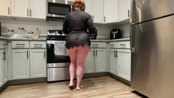 Good Morning, Breakfast is Served with a Big Booty Redhead
