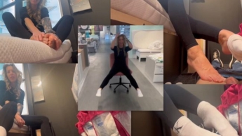B.i.T.c.H.Y. Footjob Im Möbelhaus zwischen Matratzen & Kassenbereich