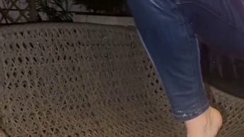 Montags schon die Jeans versaut!