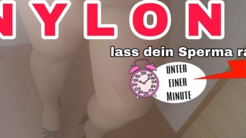 BLITZSCHNELL ABGEFEUERT – ABGEMOLKEN AUF STRUMPFHOSE