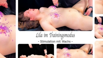Lila im Trainingsmodus – Stimulation mit Wachs