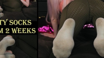 Schmutzige Socken ab 2 Wochen und Leggings Fetisch