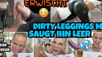BUBI beim wixxen ERWISCHT | Dirty Leggings MILF macht ihn fertig