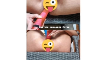Saftige behaarte Fotze